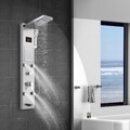 LED Duschpaneel Edelstahl Schwarz Duschset Regendusche Duschsäule Duscharmatur