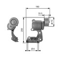 Gates Riemenspanner, Keilrippenriemen T38410 für LEXUS TOYOTA