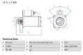 Starter Anlasser Bosch für Opel Astra H Kombi Cabrio J 2012 - 2019 0986022061