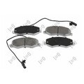 1x ORIGINAL® Abakus Bremsbelagsatz, Scheibenbremse Hinten für Opel MOVANO B