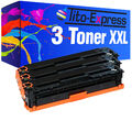 Laser Toner Kartuschen Toner Patrone 3x Black für HP CB540A CB540 A CB 540A 125A