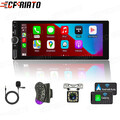 6.28" Autoradio 1Din Touchscreen Wireless Apple Carplay Android Auto FM +Kamera