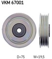 SKF (VKM 67001) Umlenk-/Führungsrolle, Keilrippenriemen für DAIHATSU