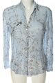 ESPRIT Hemd-Bluse Damen Gr. DE 36 blau-weiß-schwarz Casual-Look