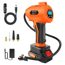LCD Elektrische Akku Luftpumpe 180 PSI Auto Reifen Druckluft Fahrrad Kompressor