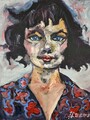 Ölbild Abstrakt Bunt Modern Art Alexander Diener Kunst Unikat Wandbild Frau Farb