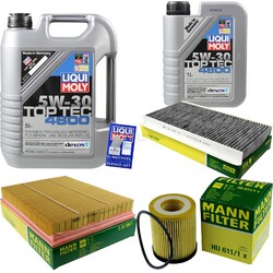 INSPEKTIONSKIT FILTER LIQUI MOLY ÖL 6L 5W-30 für Opel Vectra C CC Vauxhall 3.2