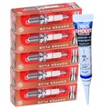 5x CHAMPION Zündkerzen + LIQUI MOLY Fett für 159 4C SPIDER BRERA GIULIETTA