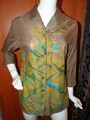 Bluse von Peter Hahn, Gr. 38, olivgrün +