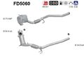 Ruß-/Partikelfilter, Abgasanlage AS FD5060 für AUDI SEAT SKODA VW