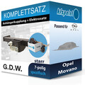 G.D.W. Anhängekupplung starr und TRAIL-TEC E-Satz 7polig für Opel Movano 12- PKW