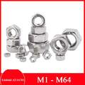 Sechskantmuttern M1 bis M64 Sechskantmutter Edelstahl Rostfrei A2/A4/201 DIN 934