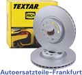 2x TEXTAR Bremsscheiben VORNE VW TOUAREG TRANSPORTER T5 / T6 MULTIVAN CALIFORNIA