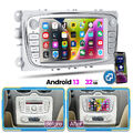 Autoradio Android 13 GPS Navi WIFI RDS Für Ford Focus MK2 Mondeo C S Max Galaxy