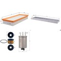 KNECHT FILTER-PAKET SET passend für 2.0+2.2 TDCI FORD MONDEO 3 III 90-155PS