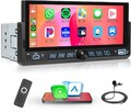 1DIN 6.86" Wireless Apple Carplay Android Auto Autoradio USB Bluetooth MP5 DVR
