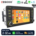 2+32GB Android14 Carplay Autoradio GPS NAVI BT SWC KAM+ Für Audi A3 8P 2003-2012