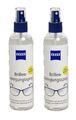 2x ZEISS Brillen-Reinigungs-Spray mit 240ml Inhalt schonenden Reinigung Sparset