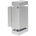 2x Wandleuchte Up Down Aussenlampe IP44 grau mit LED GU10 5W warmweiß Strahler