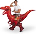 Spooktacular Creations Aufblasbares Dinosaurier-Kostüm für Erwachsene, Raptor, D