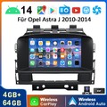 DAB+ Android14 Carplay Autoradio Für Opel Astra J 2009-2014 GPS RDS BT 4+64G KAM