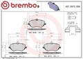Brembo P61119 Bremsbelagsatz für Scheibenbremse Bremsbelagsatz 