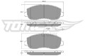 TOMEX Brakes Bremsbelagsatz Scheibenbremse TX 16-40 für OPEL RENAULT NISSAN X62