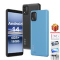 2025 NEU Android14 Smartphone Ohne Vertrag Handy 4GB+16GB 8Core 2SIM 4G GPS 5,5"