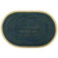 Tischset dekoratives Platzdeckchen Untersetzer Platzset 30x45 cm blau gold