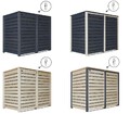 Mülltonnenbox Mülltonnenverkleidung aus Holz bis 240 Ltr. Modell Hamburg