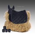 Eskadron HERITAGE Schabracke " VELVET CRYSTAL " im Set, navy, Dressur, Warmblut