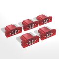 Mini LP Kfz Sicherung Flachstecksicherung Mini Low Profile 10A Rot | 5 Stück