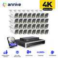 ANNKE 4K 8MP POE AI Überwachungskamera Mit Audio Nachtsicht 32CH 12MP NVR IP67