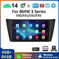 Für BMW 3er E90 E91 E92 E93 DAB+ Autoradio Android 14 4+64G Carplay Navi RDS KAM