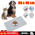 60x40cm Silikon Napfunterlage Hundenapf Unterlage Katzen Futtermatte wasserdicht