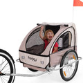 Kinder Fahrradanhänger Mit Federung + 5-Punkt Sicherheitsgurt Radschutz Anhänger