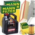 MANN INSPEKTIONSPAKET+5L MOTUL 5W-30 MOTORÖL passend für AUDI Q3 VW GOLF 6 SEAT