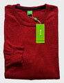 HUGO BOSS Herren Pullover L ca.50 Baumwolle 50%, Acryl 50% Rund-Ausschnitt rot
