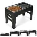 Edelstahl Futterstation Hund 2X Hundenapf Napfhalter Futterbar Erhöht Hundebar 