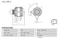 BOSCH Generator Für VW California T6 Camper Multivan 15-19 0986085980