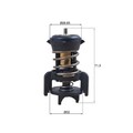 Thermostat Kühlmittel Mahle TX 251 94D Behr für Audi für Man für Seat für Skoda