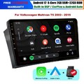 9"Android Autoradio DAB GPS SatNav Kabellos CarPlay für VW T5 Multivan 2003-2015