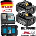 18V/9.0Ah 6000mAh Akku Für Makita BL1850 BL1830 BL1860B Led Anzeige / Ladegerät