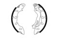 Bremsbackensatz hinten Bosch 0 986 487 772 passend für FIAT FORD