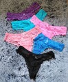 12X Damen String mit Spitze Set Slips Frauen sexy Unterhose Pants Höschen