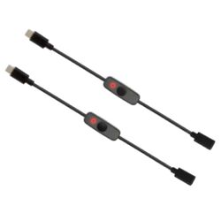Netzschalter USB Typ C mit Kontrollleuchte Stecker auf Buchse USB-C VerläNg3968