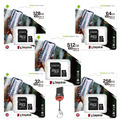 Speicherkarte Micro SD SDXC Kingston Für SAMSUNG GALAXY S20FE , S20 , S20 Ultra 
