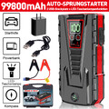 12V 99800mAh Auto KFZ Starthilfe Jump Starter Ladegerät Booster Powerbank 5000A