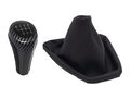 Schaltknauf Carbon-Optik 6-Gang Schaltsack Echtleder für BMW 3er E90 E91 E92 E93