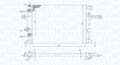 Motorkühler Wasserkühler MAGNETI MARELLI 350213192800 für OPEL ASTRA Caravan T98